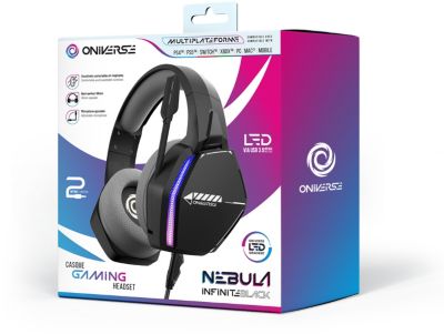 Casque gamer ONIVERSE Nebula Infinite Black