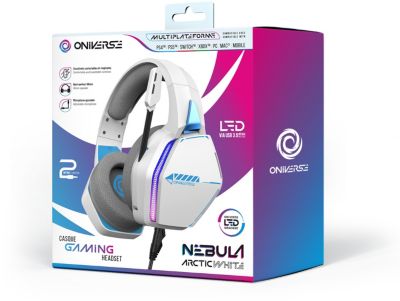 Casque gamer ONIVERSE Nebula Arctic White