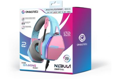 Casque gamer ONIVERSE Nebula Diva Pink
