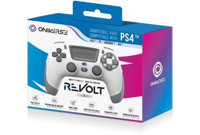 Manette ONIVERSE Sans fil Revolt Bluetooth Moon Blanche