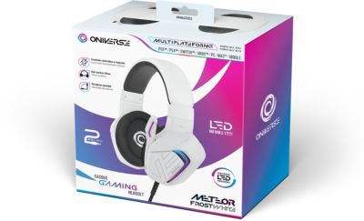 Casque gamer ONIVERSE Meteor Frost White