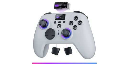 Manette ONIVERSE Aura avec Écran Sans fil Blanche