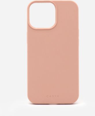 Coque CASYX iPhone 14 Pro Max silicone Rose Mag