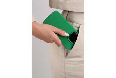 Coque CASYX iPhone 15 Magsafe sillicone Vert flash