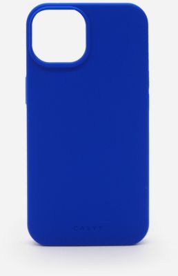 Coque CASYX iPhone 15 Plus Magsafe Bleu Majorelle