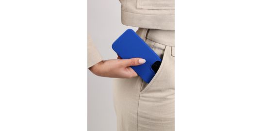 Coque CASYX iPhone 15 Plus Magsafe Bleu Majorelle