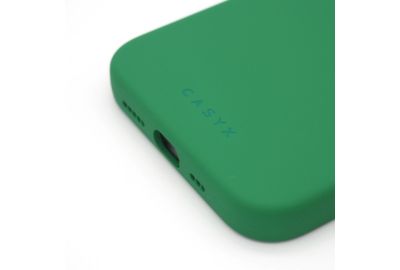 Coque CASYX iPhone 15 Pro Magsafe sillic. Vert flash