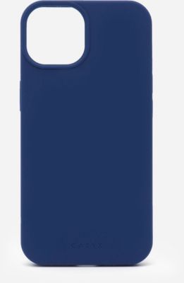 Coque CASYX iPhone 15 Plus Magsafe sill. Bleu Cobalt