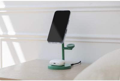 Chargeur CASYX 3 en 1  Charge rapide Qi2 vert