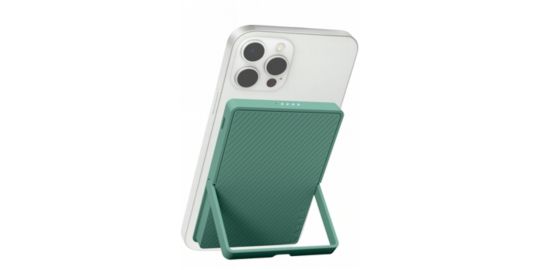 Batterie nomade CASYX 5000 mAh Qi2 MagSafe avec bequille vert