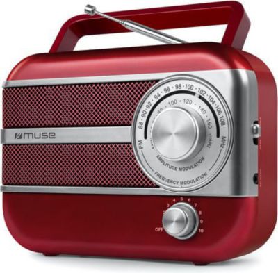 Radio FM MUSE Muse M-056 Rouge métal