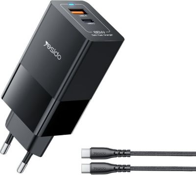 YESIDO Chargeur YESIDO 65W GaN – Double port US