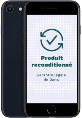 Smartphone APPLE iPhone SE 2022 Noir 64Go Reconditionné