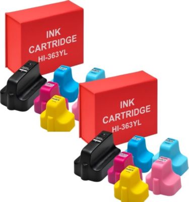 Cartouche d'encre SHOP-STORY Pack de Cartouches Compatibles HP 363 po