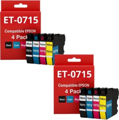 Cartouche d'encre SHOP-STORY Pack de Cartouches Compatibles EPSON T07