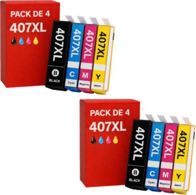 Cartouche d'encre SHOP-STORY Pack de Cartouches Compatibles EPSON 407
