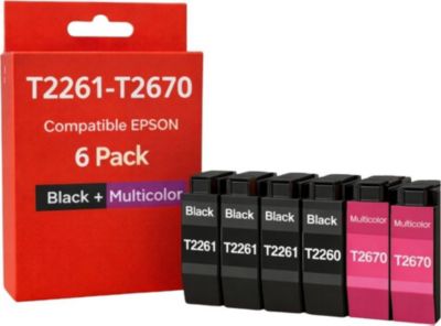 Cartouche d'encre SHOP-STORY Pack de Cartouches Compatibles EPSON T22