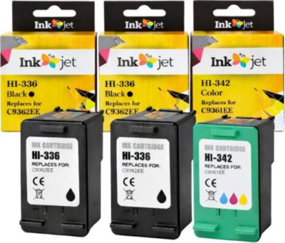 Cartouche d'encre SHOP-STORY Pack de Cartouches Compatibles HP 336 &