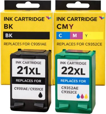Cartouche d'encre SHOP-STORY Cartouches Compatibles HP 21XL 22XL pour
