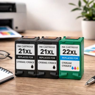 Cartouche d'encre SHOP-STORY Cartouches Compatibles HP 21XL 22XL pour