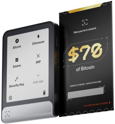 Crypto wallet LEDGER Flex + 70 USD BITCOIN