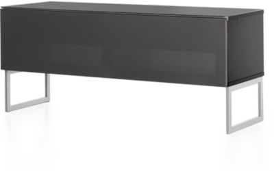 Meuble TV Meliconi noir avec porte textile acoustique