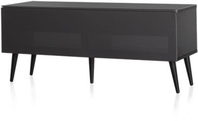 Meuble TV Meliconi noir avec porte textile acoustique