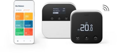 Thermostat connecté TADO Kit X sans fil et optimiseur de PAC