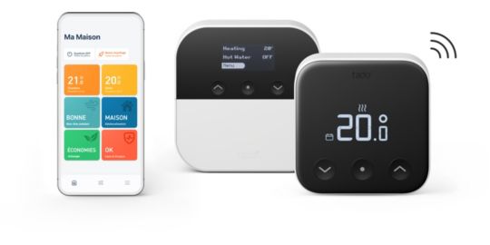 Thermostat connecté TADO Kit X sans fil et optimiseur de PAC