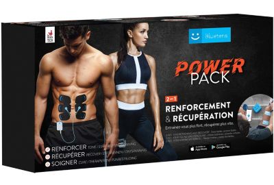 Appareil electrostimulation BLUETENS power pack special abdo Boulanger