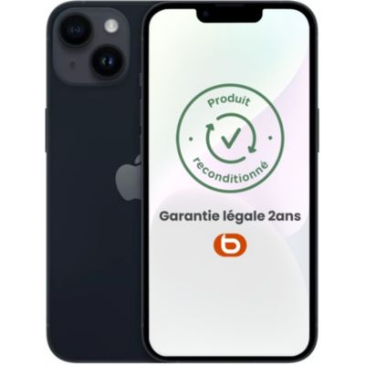 Location Smartphone APPLE iPhone 13 Minuit 128 Go Batterie Neuve Reconditionné Grade B