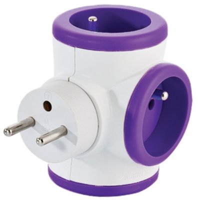 Multiprise WATT AND CO rotative 3x16A Violet