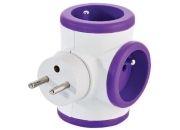 Multiprise WATT AND CO rotative 3x16A Violet