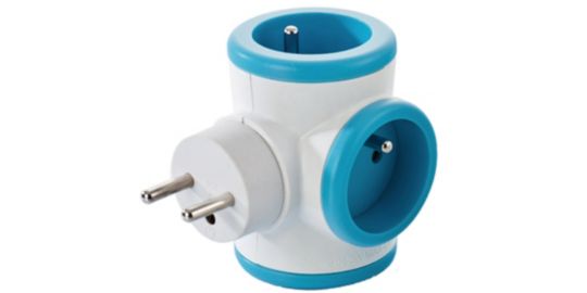 Multiprise WATT AND CO rotative 3x16A Turquoise