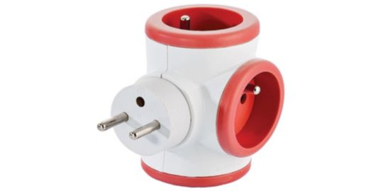 Multiprise WATT AND CO rotative 3x16A Rouge