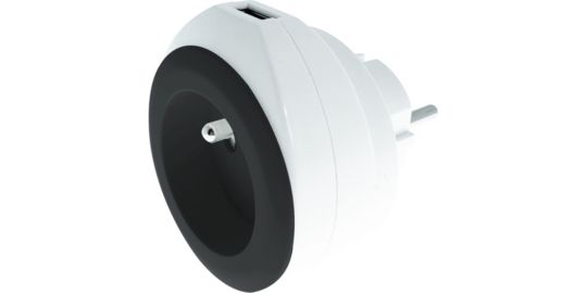 Prise WATT AND CO Chargeur USB noir et cable 3 en1