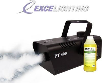 Machine à fumée EXCELIGHTING Machine à fumée débit 800W, + 2téléco