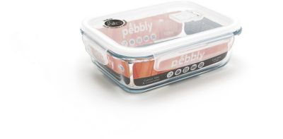 Boîte hermétique PEBBLY RECTANGULAIRE EN VERRE 1L