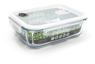 Boîte hermétique PEBBLY RECTANGULAIRE EN VERRE 1.5L