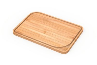 Planche à découper PEBBLY avec rigole 26x18cm - naturelle