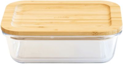 Boîte alimentaire PEBBLY Plat/boite rectangulaire en verre a