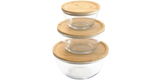 Boîte alimentaire PEBBLY Bol a mixer rond 2.6 L avec couvercle