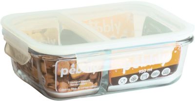 Lunch box nomade en verre et bambou 1000 ml avec couverts 20x15x6,5 cm : Le  rotin dans la décoration PEBBLY maison - botanic®