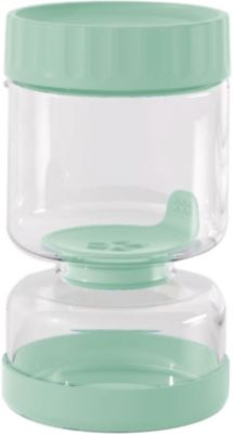Bocal PEBBLY VERRE 900ML 2 COMPARTIMENTS VERT SAUGE
