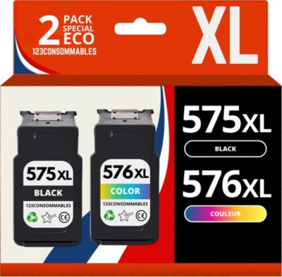 Cartouche d'encre 123CONSOMMABLES CANON PG575/CL576
