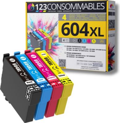 Cartouche d'encre 123CONSOMMABLES EPSON 604 XL - Ananas