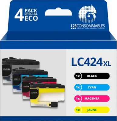 Cartouche d'encre 123CONSOMMABLES BROTHER LC424