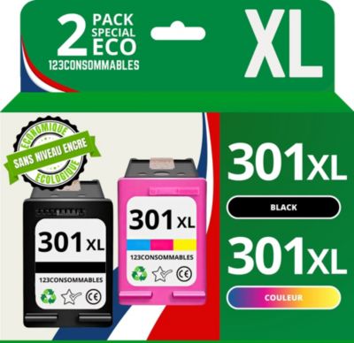 Cartouche d'encre 123CONSOMMABLES HP 301