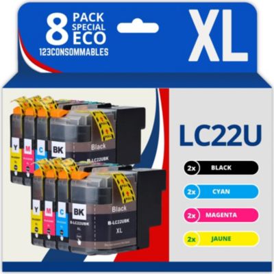 Cartouche d'encre 123CONSOMMABLES BROTHER LC22U