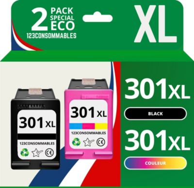 Cartouche d'encre 123CONSOMMABLES HP 301
